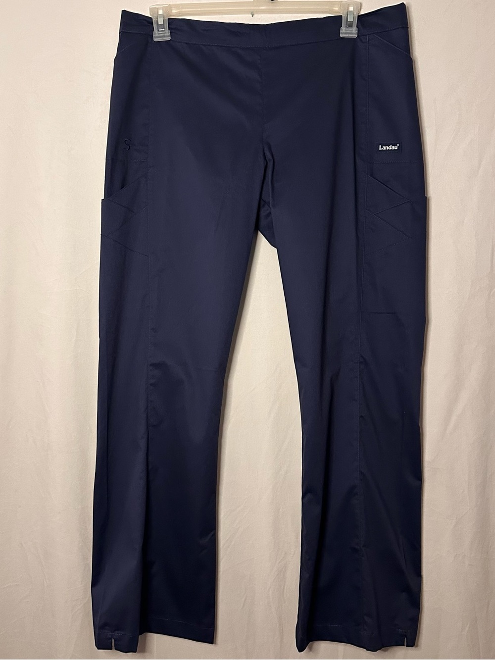 Landau Unisex Scrub Zone Drawstring Stretch Pants Navy Blue Size Medium NWT 2014